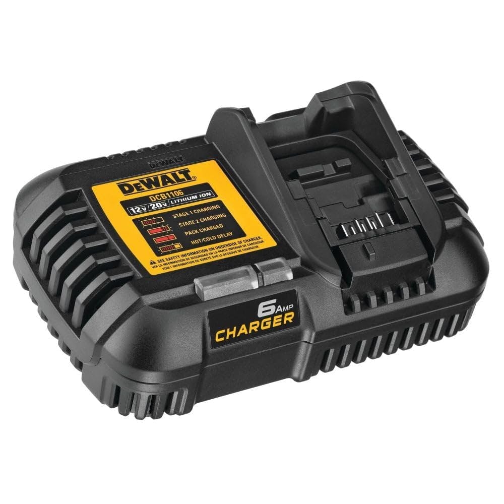 DEWALT 12V MAX 20V MAX FLEXVOLT 6 Amp Charger DCB1106 Amazon