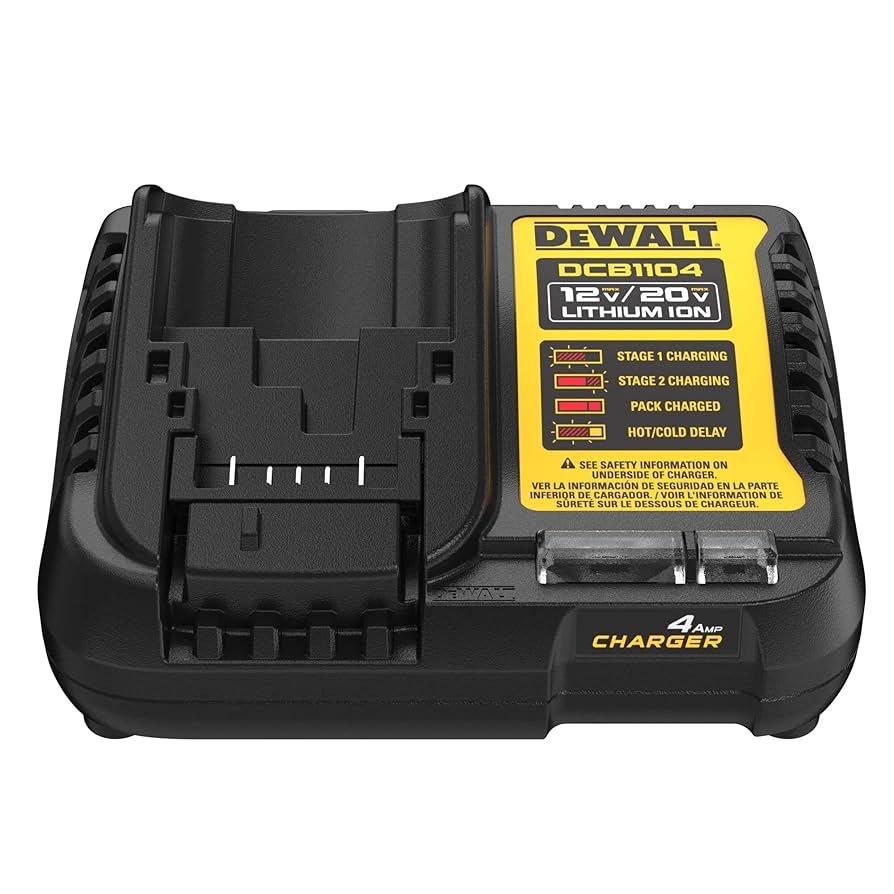 DEWALT 12V MAX 20V MAX Lithium Ion Battery Charger 4 Amp DCB1104 Amazon