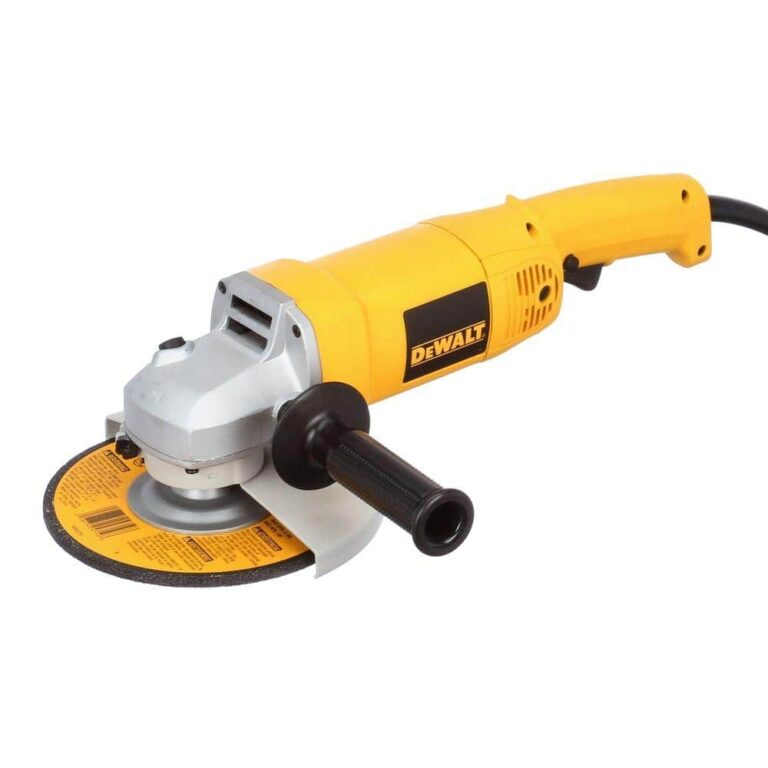 DEWALT 13 Amp 7 In Heavy Duty Angle Grinder With Bag And Wheels DW840K The Home Depot