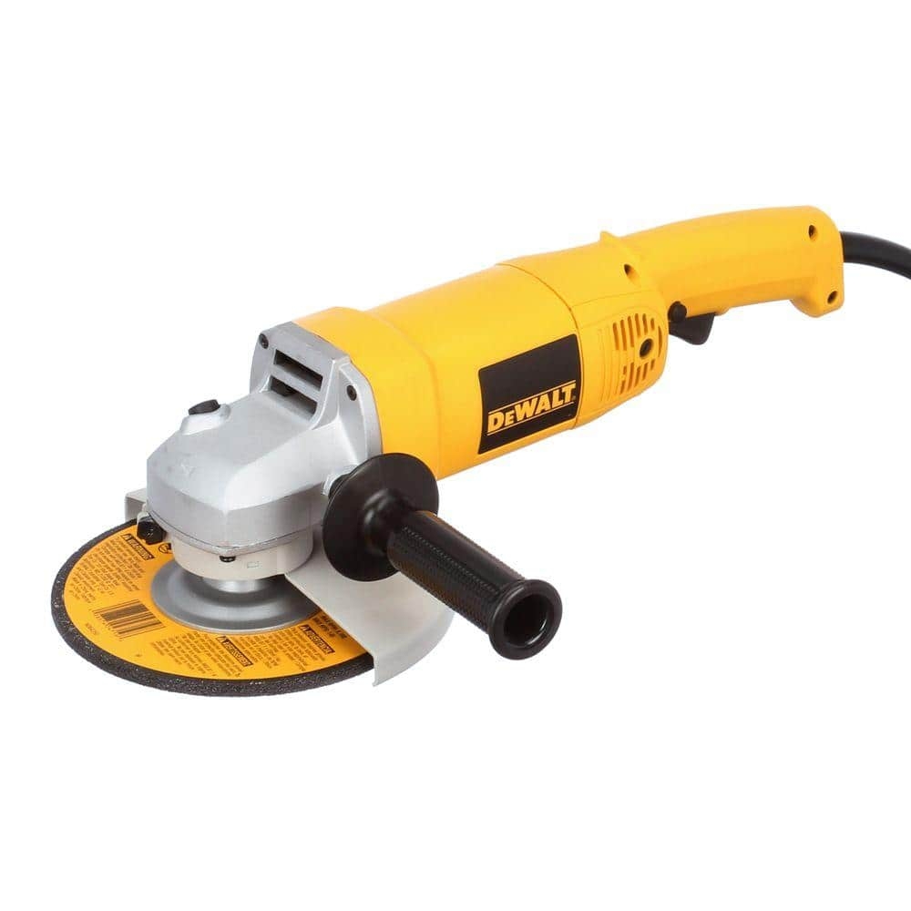 DEWALT 13 Amp 7 In Heavy Duty Angle Grinder With Bag And Wheels DW840K The Home Depot