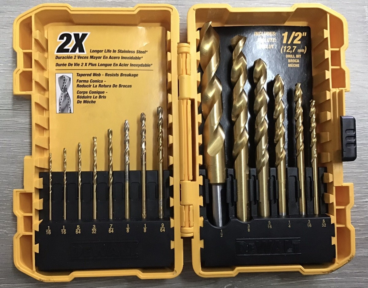 dewalt metal drill bits