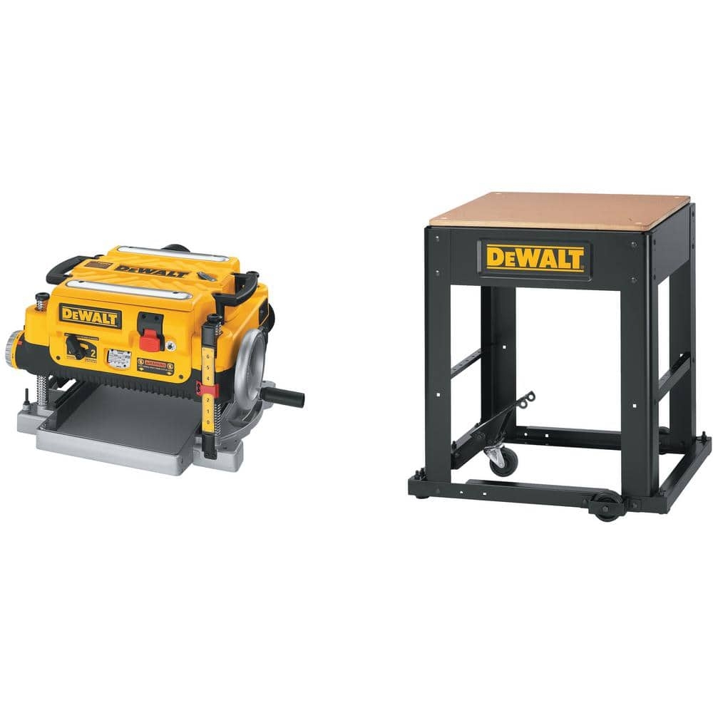 DeWalt 15 Amp 13 In Corded Planer And Mobile Thickness Planer Stand