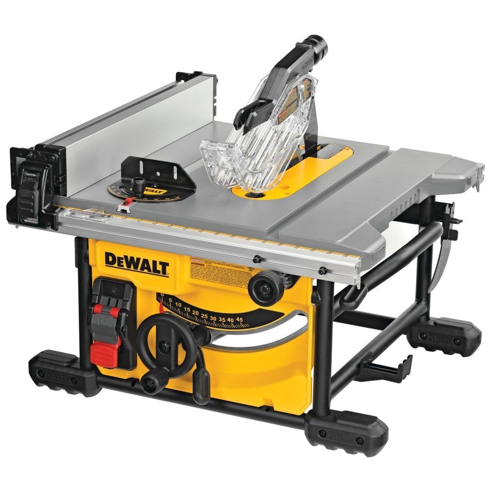 DEWALT 15 Amp 8 1 4 In Compact Portable Jobsite Table Saw DWE7485 Amazon