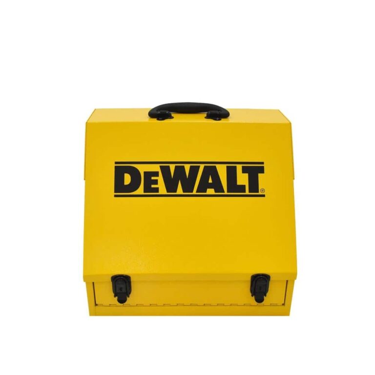 DeWalt 15 Inch X 10 Inch Steel Portable Tool Box Yellow Dxtb15yy