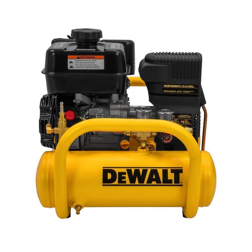 DEWALT 155PSI Kohler Gas Powered Oil Free Portable Air Compressor 4 Gal Steel EBay
