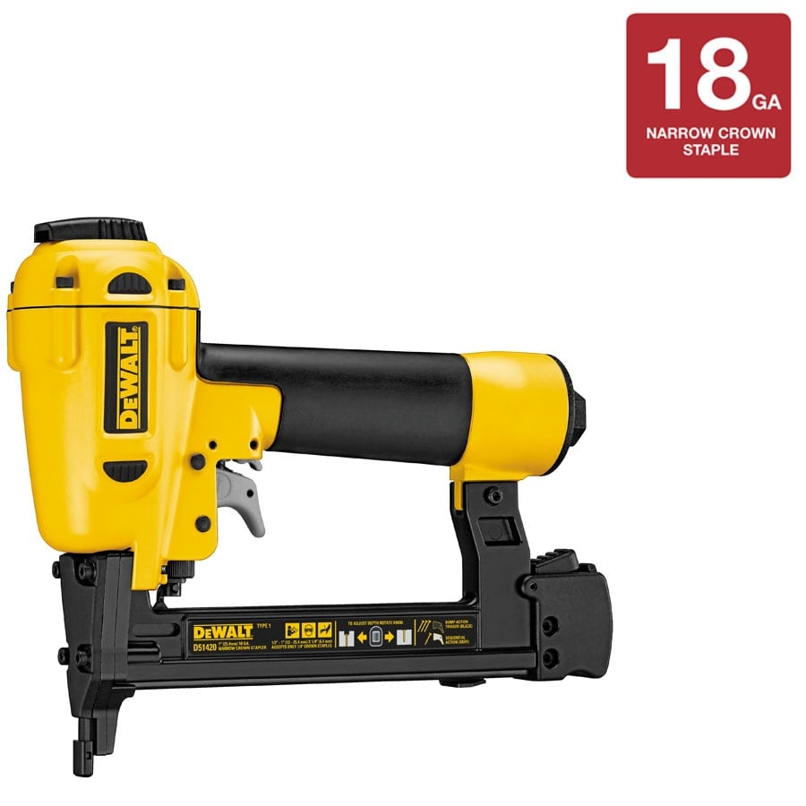 DEWALT 18 Gauge 1 4 in Narrow Crown Pneumatic Stapler At Lowes