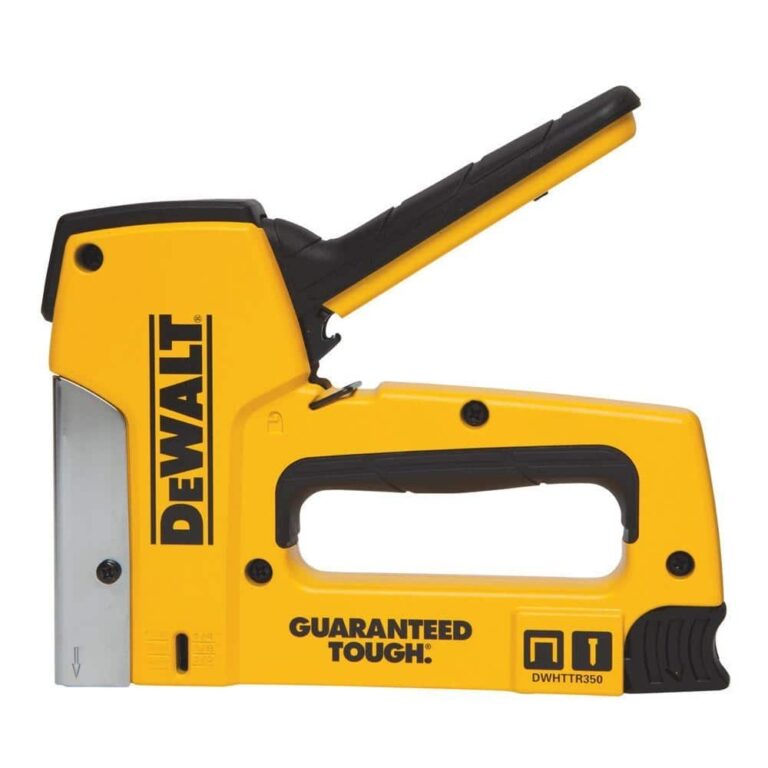 DEWALT 18 Gauge Heavy Duty Staple Nail Gun DWHTTR350 The Home Depot
