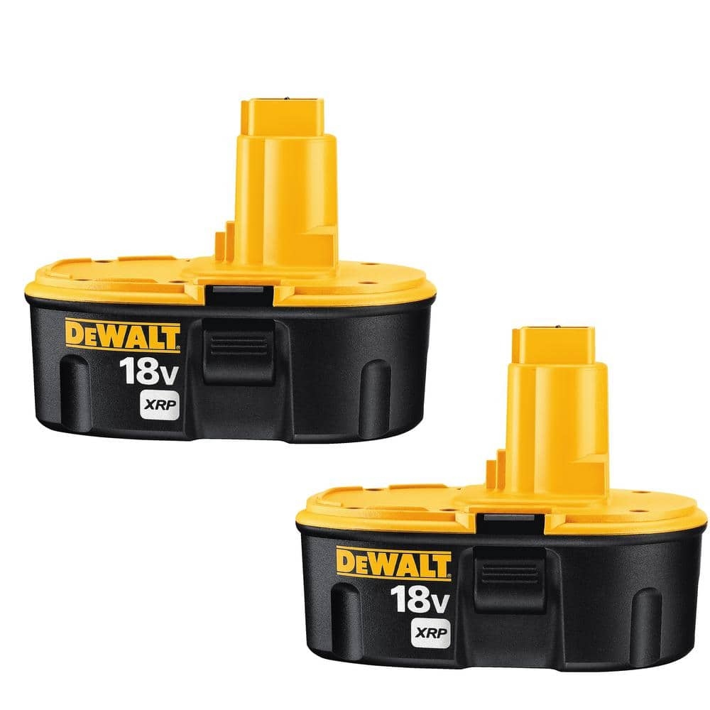 DEWALT 18 Volt XRP NiCd Extended Runtime Pack 2 4 Ah Battery 2 Pack DC9096 2 The Home Depot