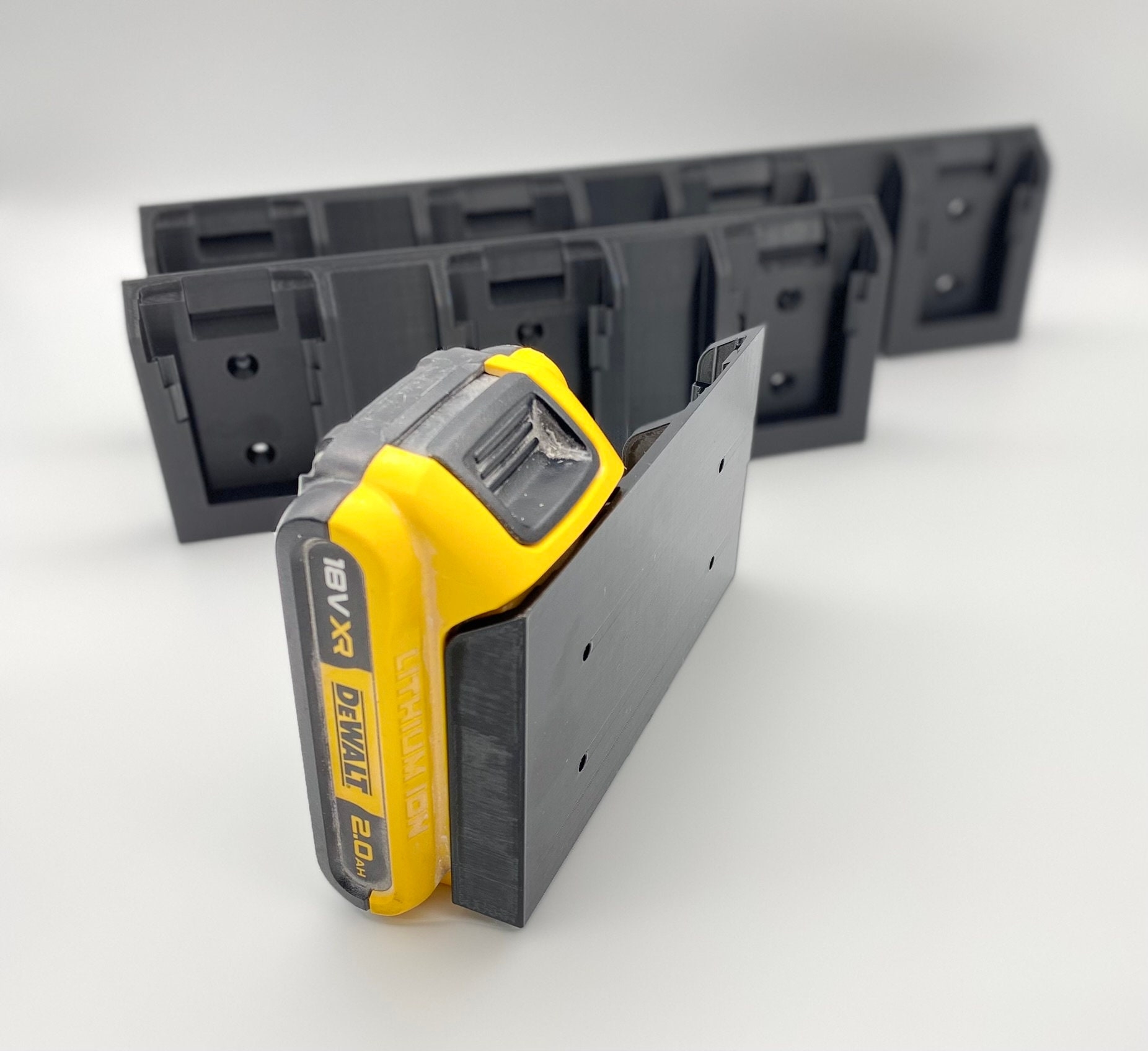 DEWALT 18V Battery Holder 3d Print Etsy