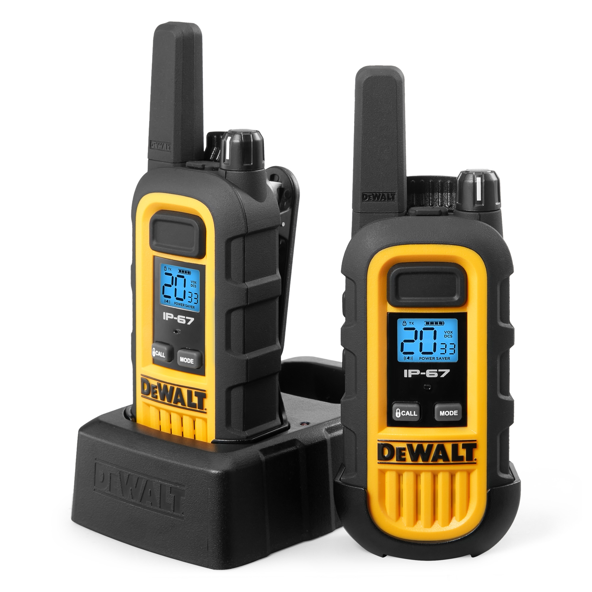 DEWALT 1W Heavy Duty Walkie Talkie Range 25 Mile Channel qty 22 Model DXFRS300