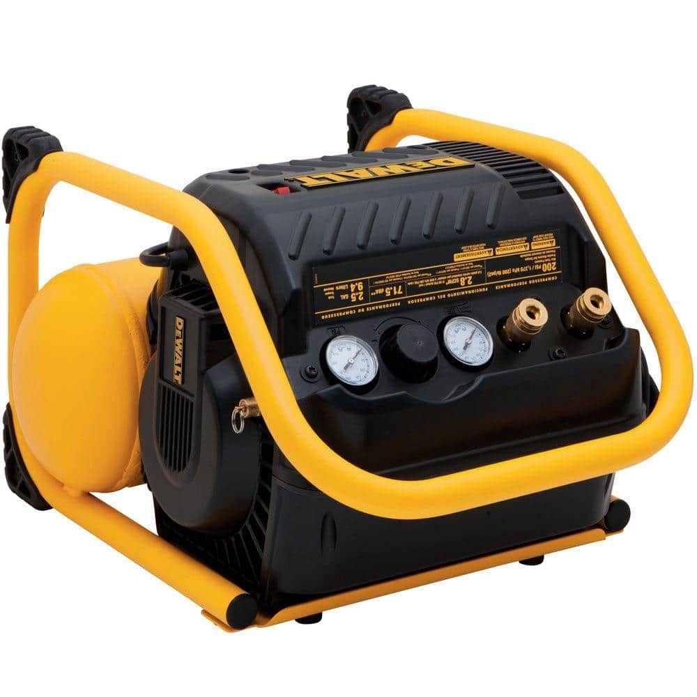 DEWALT 2 5 Gal Portable Electric Heavy Duty 200 PSI Quiet Air Compressor DWFP55130 The Home Depot