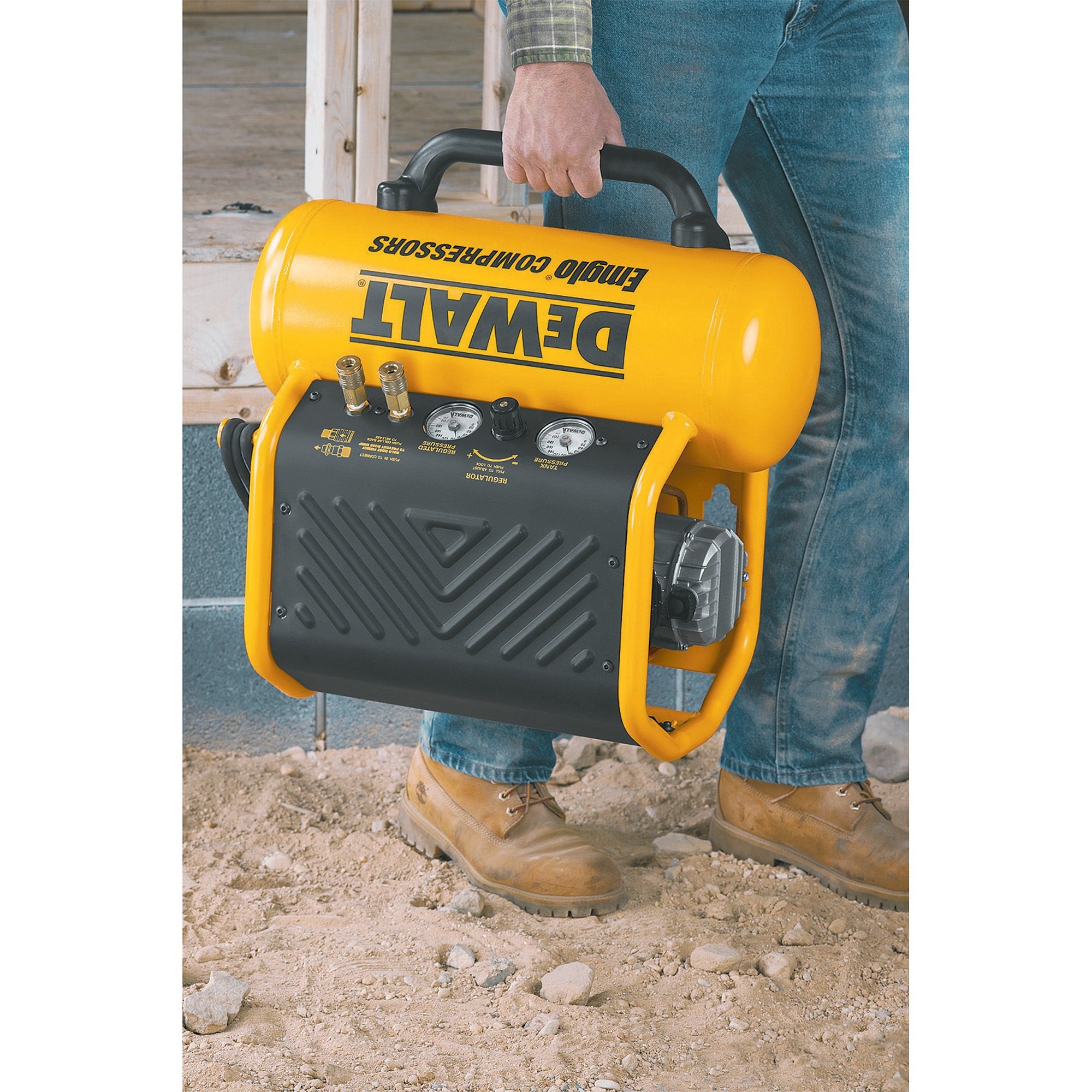 DeWalt 2 HP 4 Gallon Capacity Air Compressor 4 5 CFM 100 PSI 
