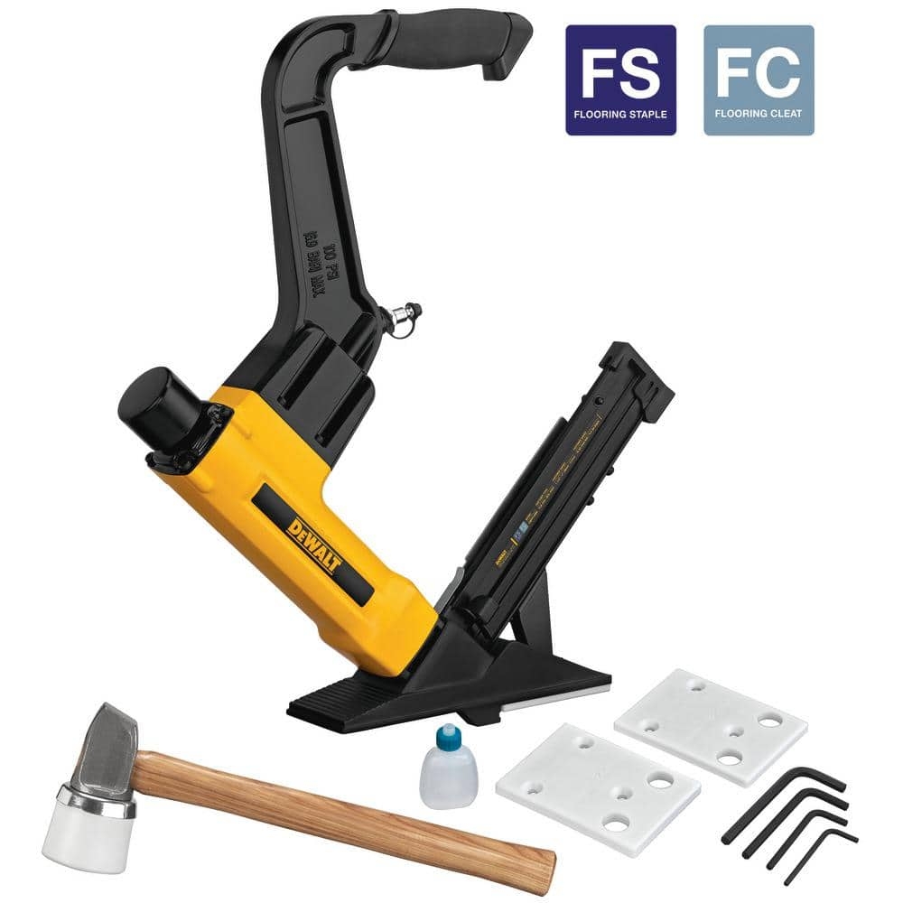 DEWALT 2 in 1 Pneumatic 15 5 Gauge And 16 Gauge Flooring Tool DWFP12569 The Home Depot