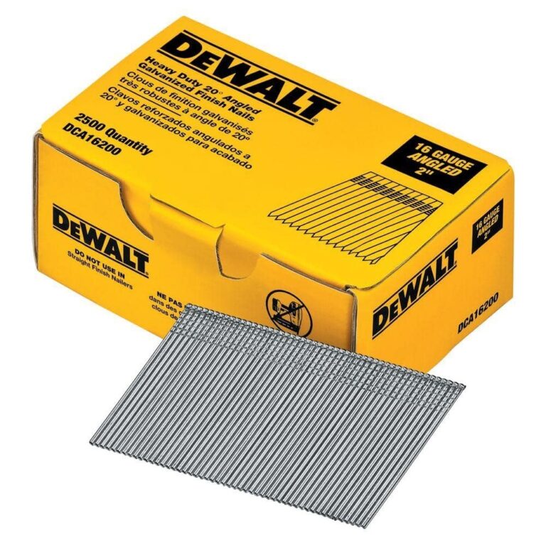 DEWALT 2 In 16 Gauge Angled Finish Nails 2500 Pack DCA16200 The Home Depot