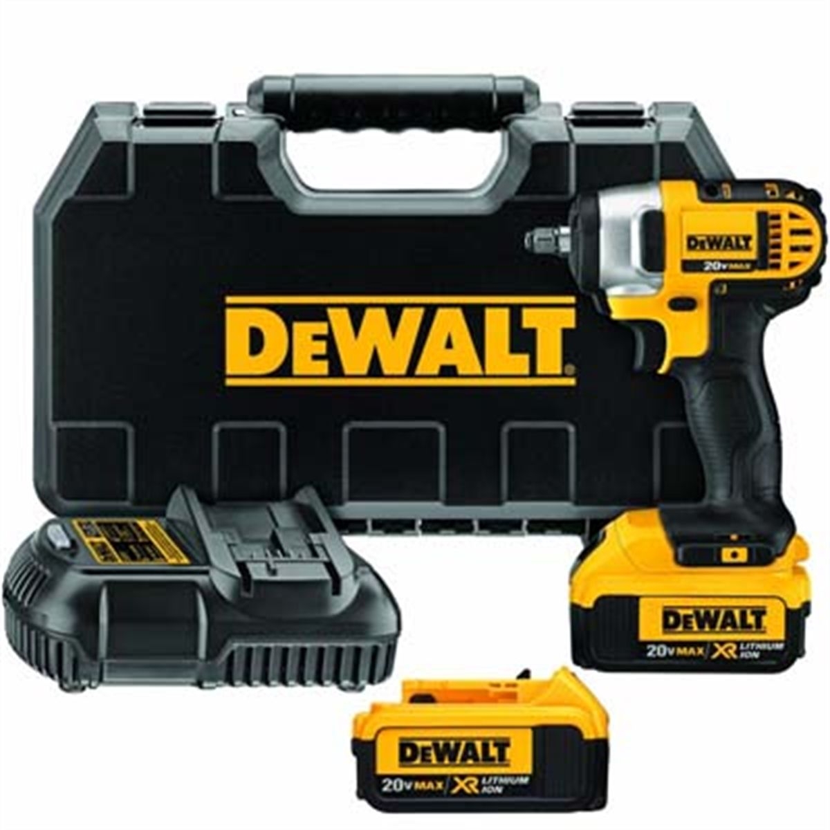 DEWALT 20 V MAX Lithium Ion 3 8 In Impact Wrench Kit