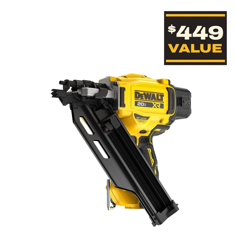 DEWALT 20 Volt 30 Cordless Framing Nailer Tool Only DCN930B The Home Depot