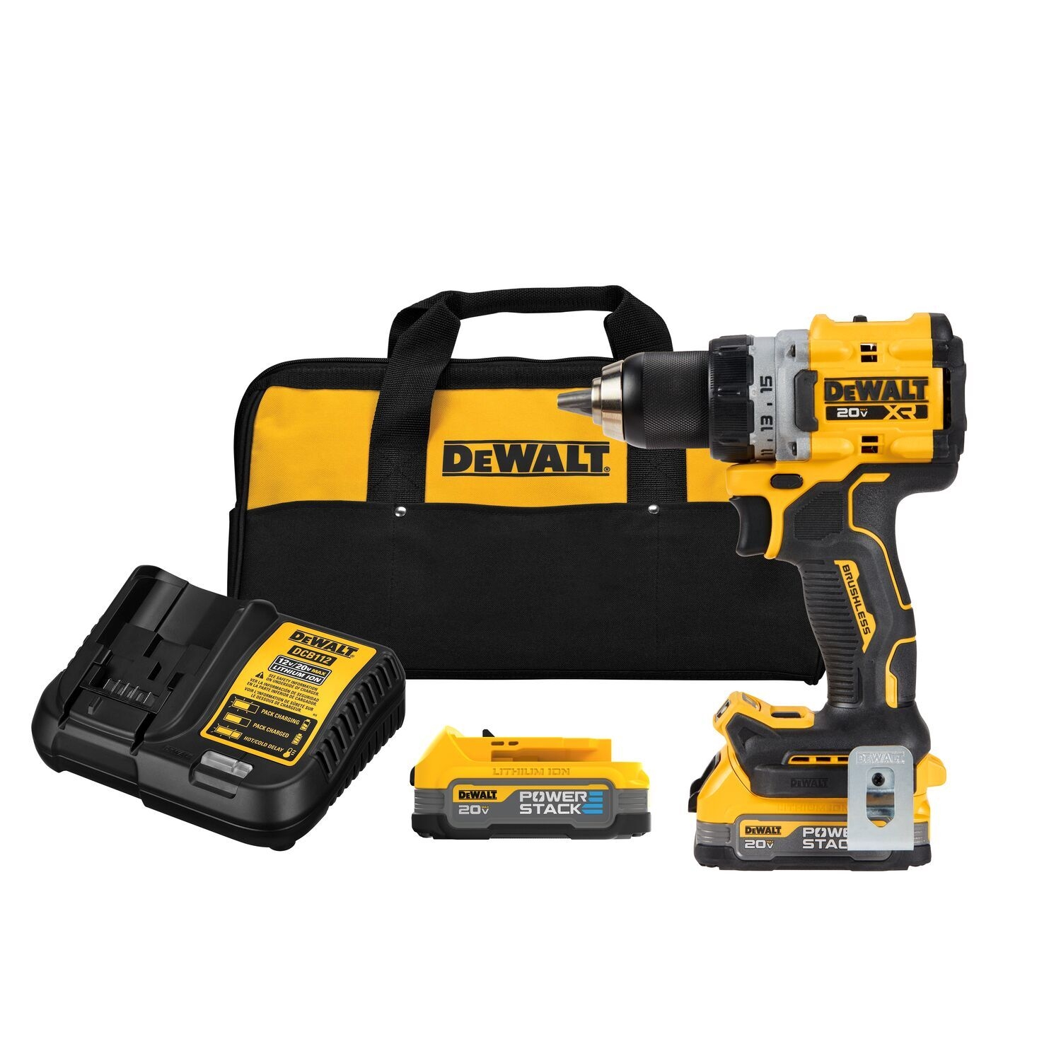 DEWALT 20 volt Max 1 2 in Keyless Brushless Cordless Drill 2 