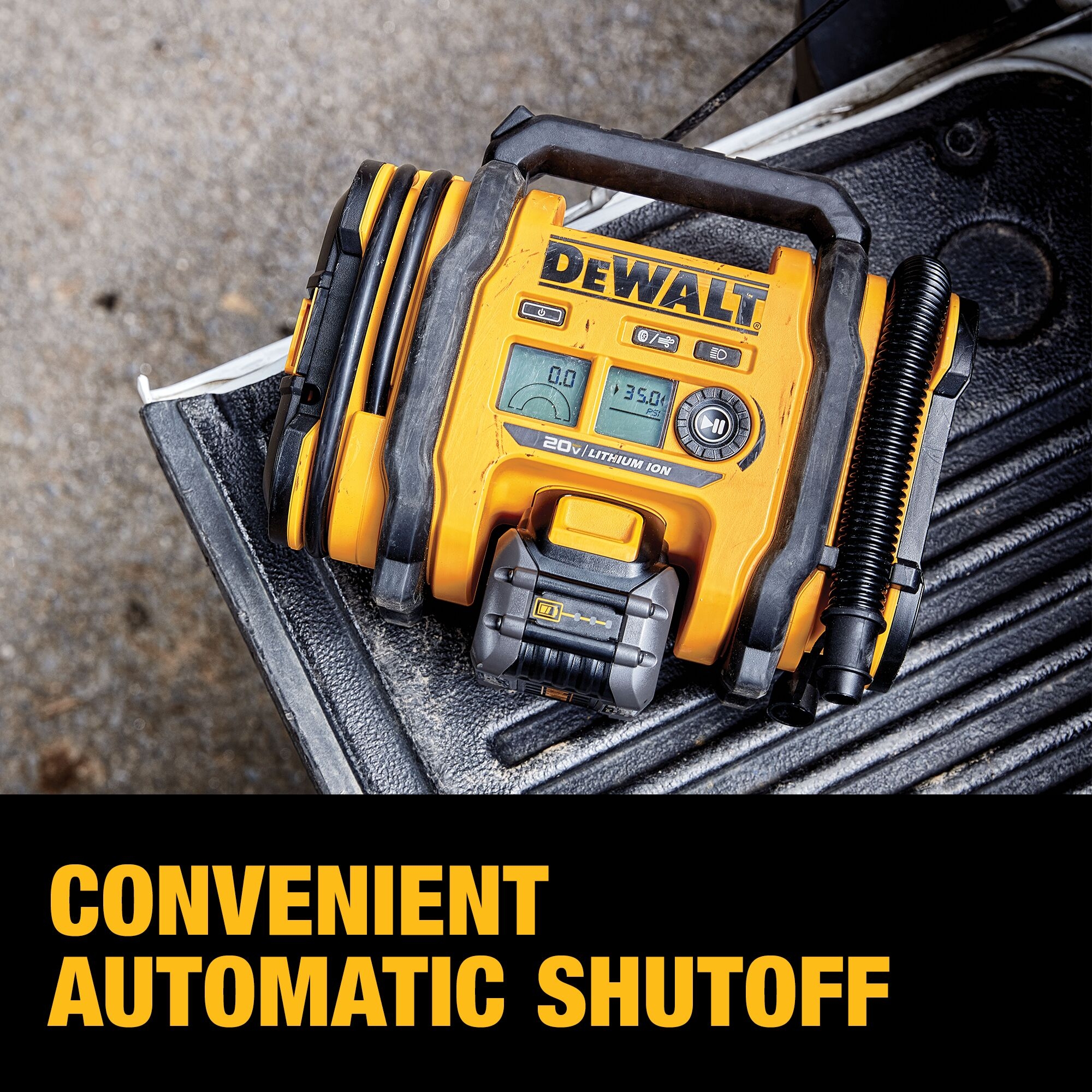 DEWALT 20 volt Max 110 volt Li ion Air Inflator Power Source Battery Car Electric DCC020IB At Lowes