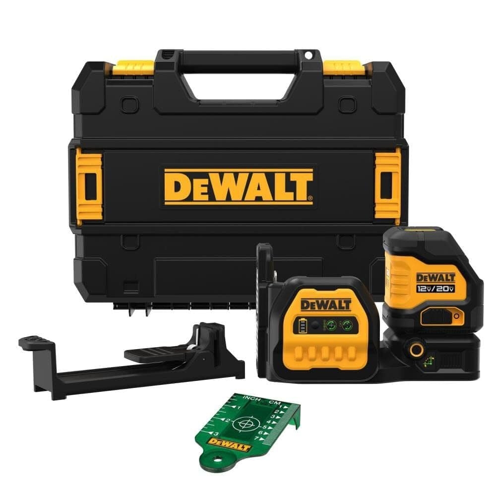 DEWALT 20V 12V MAX Laser Level Cross Line Laser Green Bare Tool Only DCLE34020GB Amazon