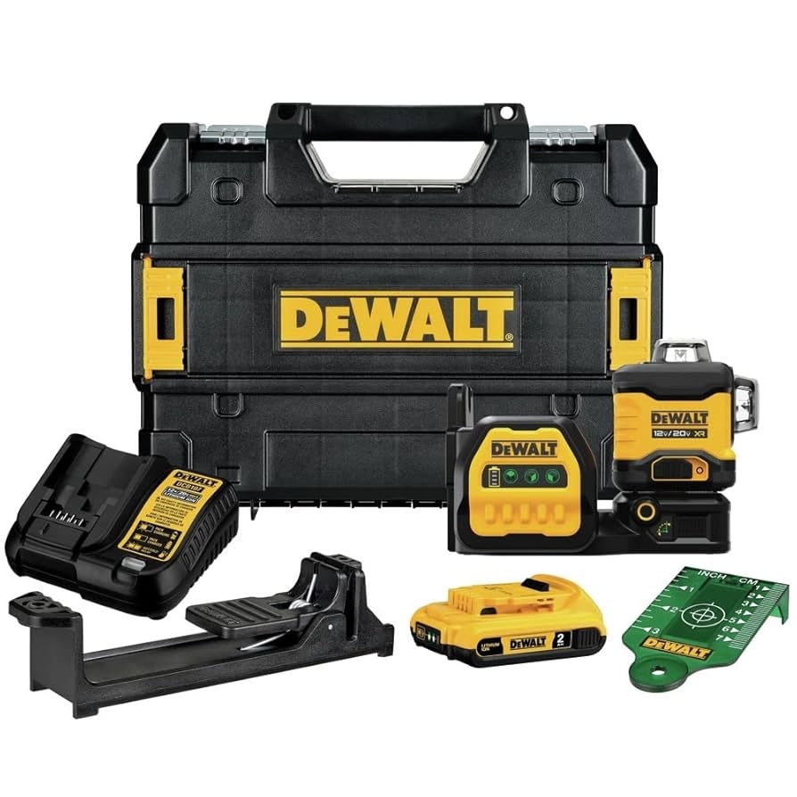 DEWALT 20V 12V MAX Laser Level Kit 3 X 360 Green DCLE34030G Amazon