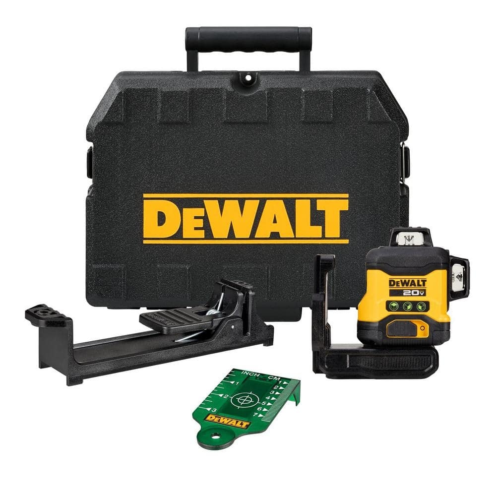 DEWALT 20V 3 Beam 360 Degree 3 Plane Laser Level Tool Only DCLE34031B The Home Depot