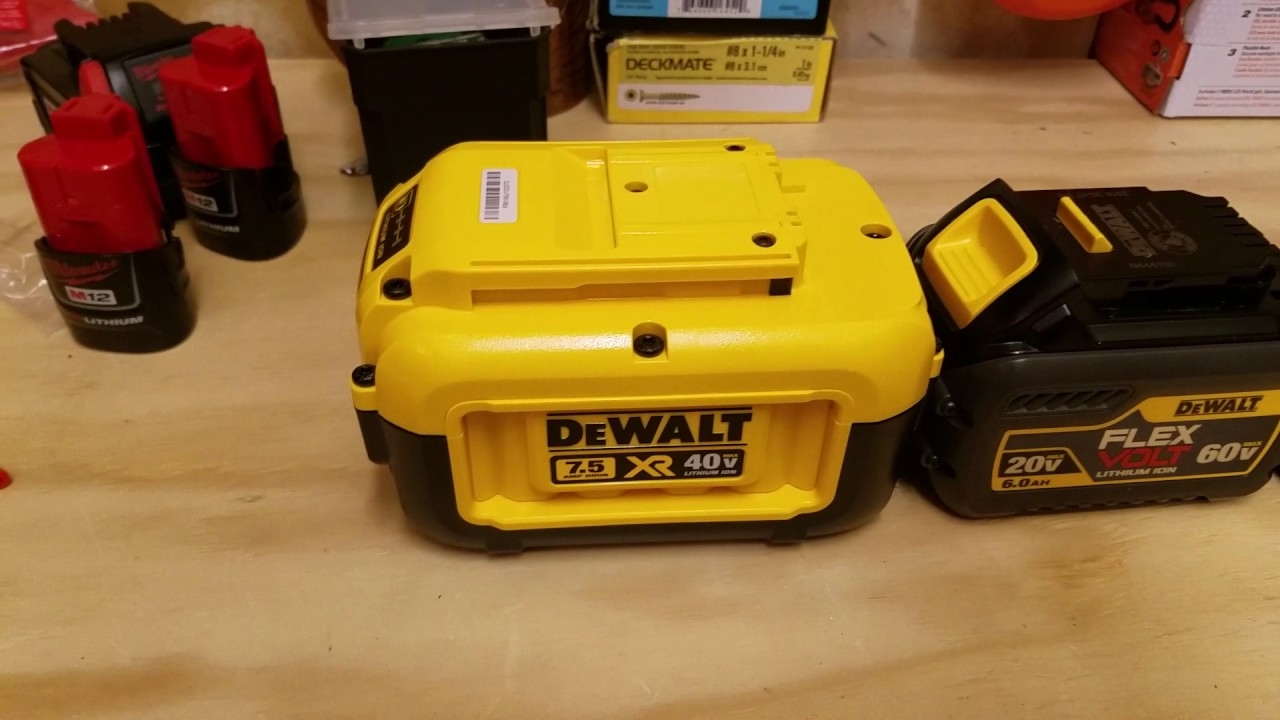 DeWalt 20v 40v And 60v FLEXVOLT Battery Platforms YouTube