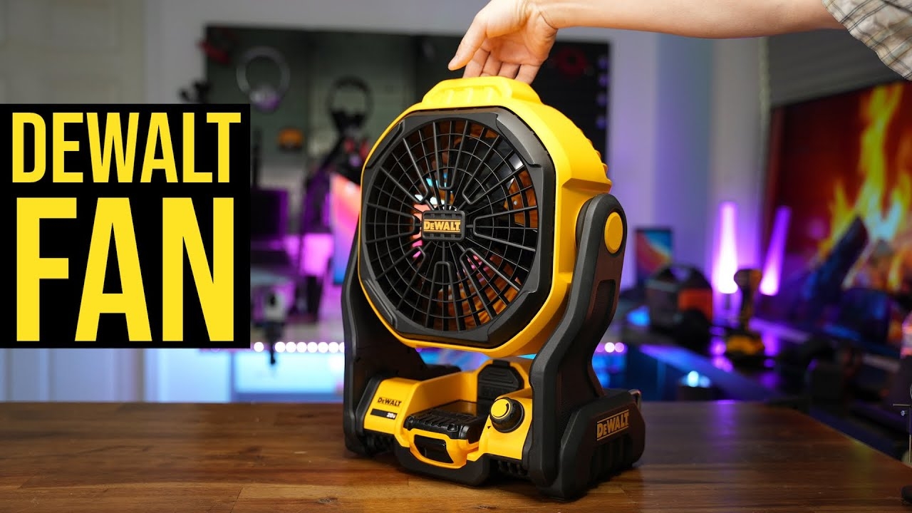 dewalt battery powered fan