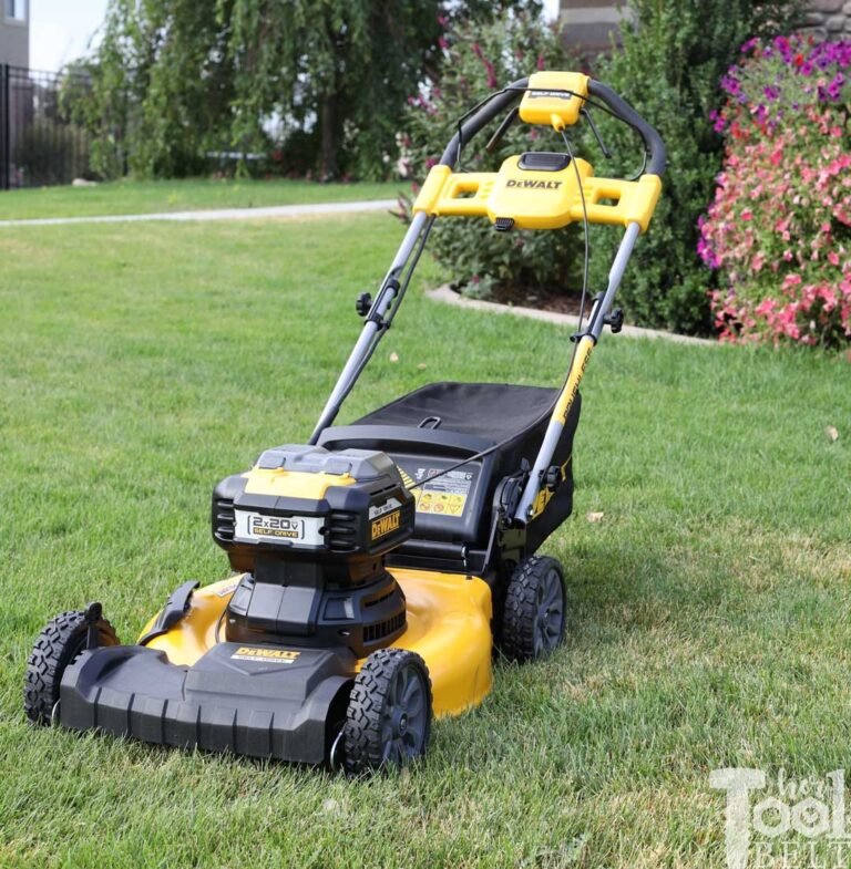 DEWALT 20V Lawn Mower Review Her Tool Belt