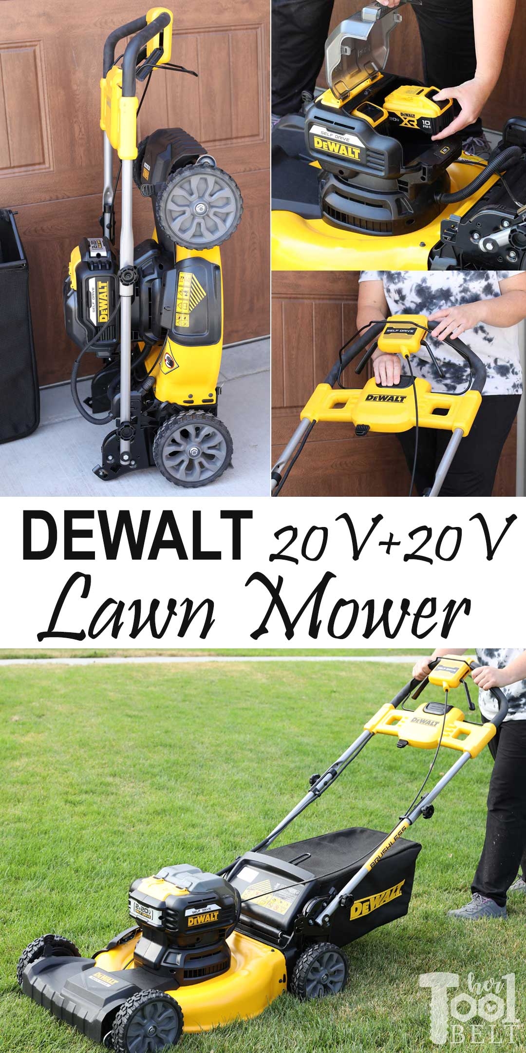 DEWALT 20V Lawn Mower Review Her Tool Belt