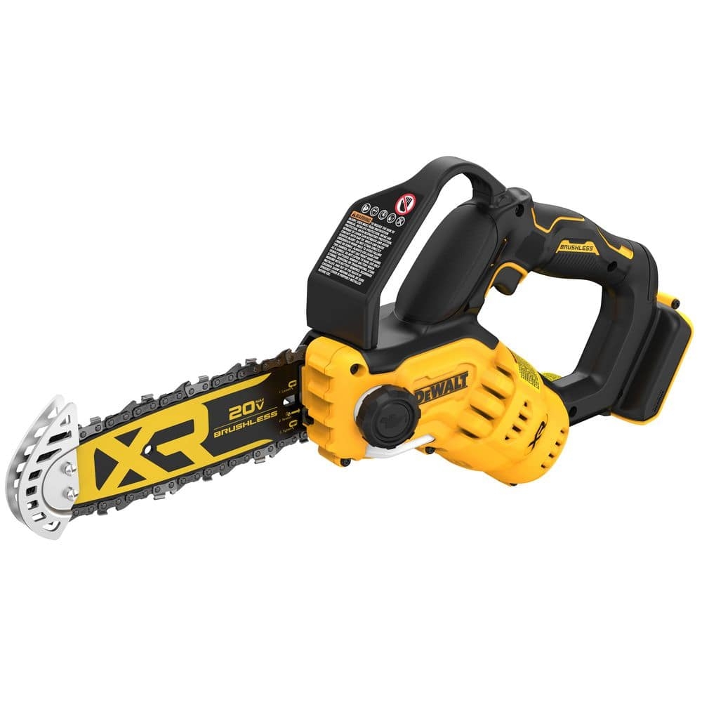 DEWALT 20V MAX 8 In Brushless Cordless Battery Powered Pruning Chainsaw Tool Only DCCS623B The Home Depot