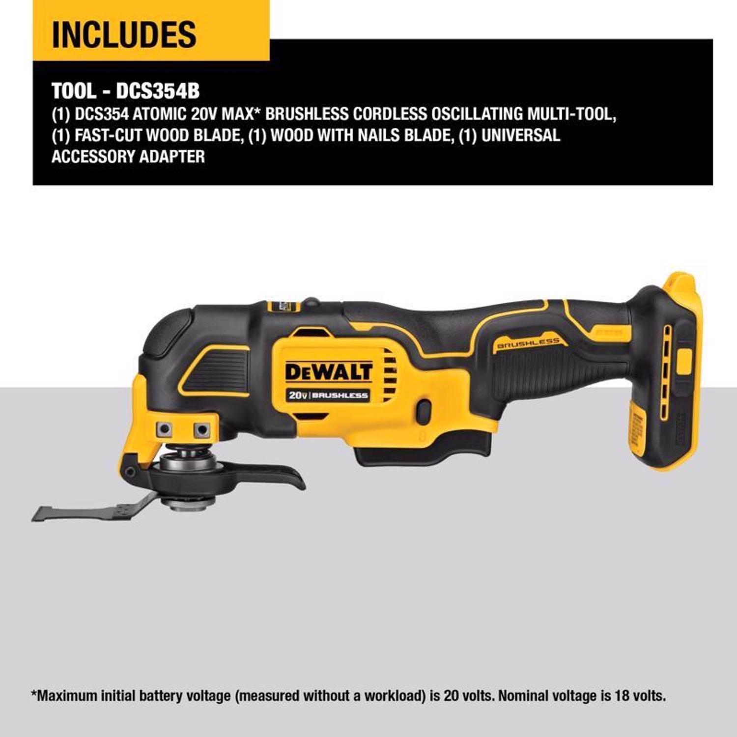 DeWalt 20V MAX ATOMIC Cordless Oscillating Multi Tool Tool Only