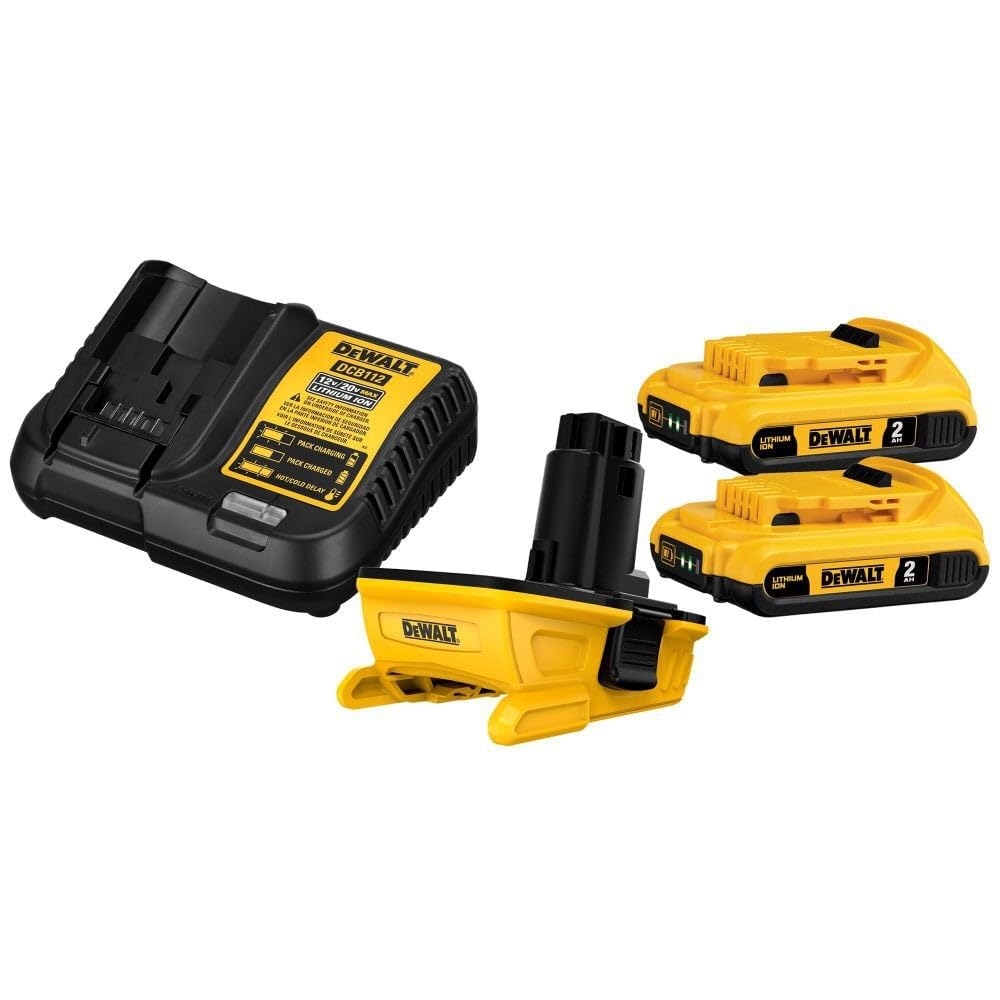 DEWALT 20V MAX Battery Adapter Kit 18V To 20V 2 Batteries And Charger Included DCA2203C Amazon
