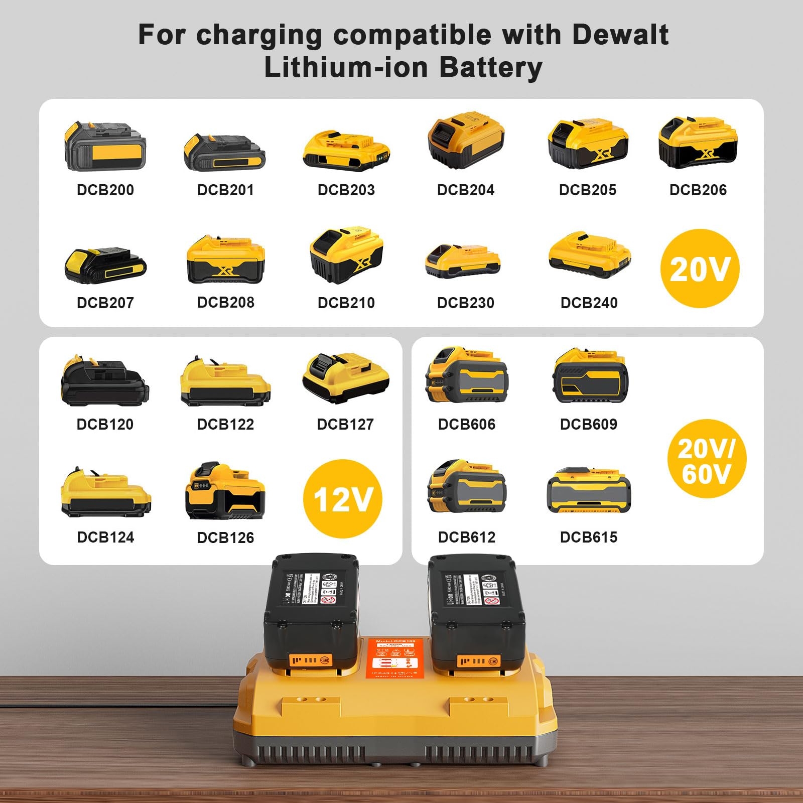 Dewalt 20v Max Battery With Charger 6000mAh Battery Replace For 