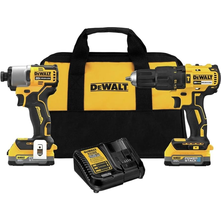 DEWALT 20V MAX Brushless 2 Kit W POWERSTACK Batteries DCK276E2 Amazon