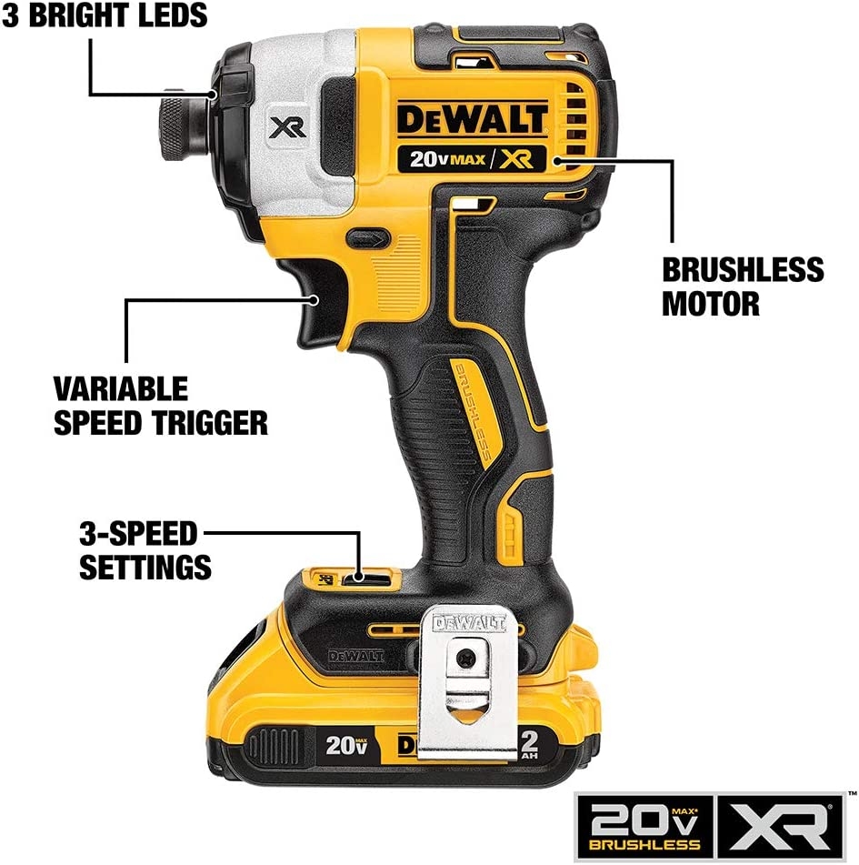 DeWalt 20V Max Brushless Impact Driver NIS Tools