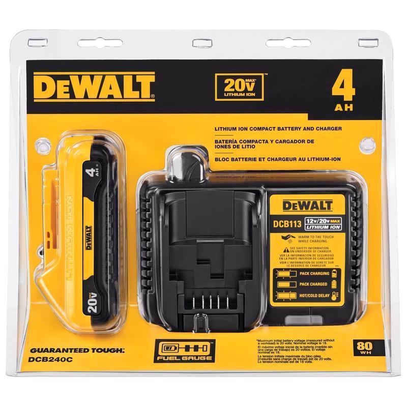 dewalt 20v max charger and battery