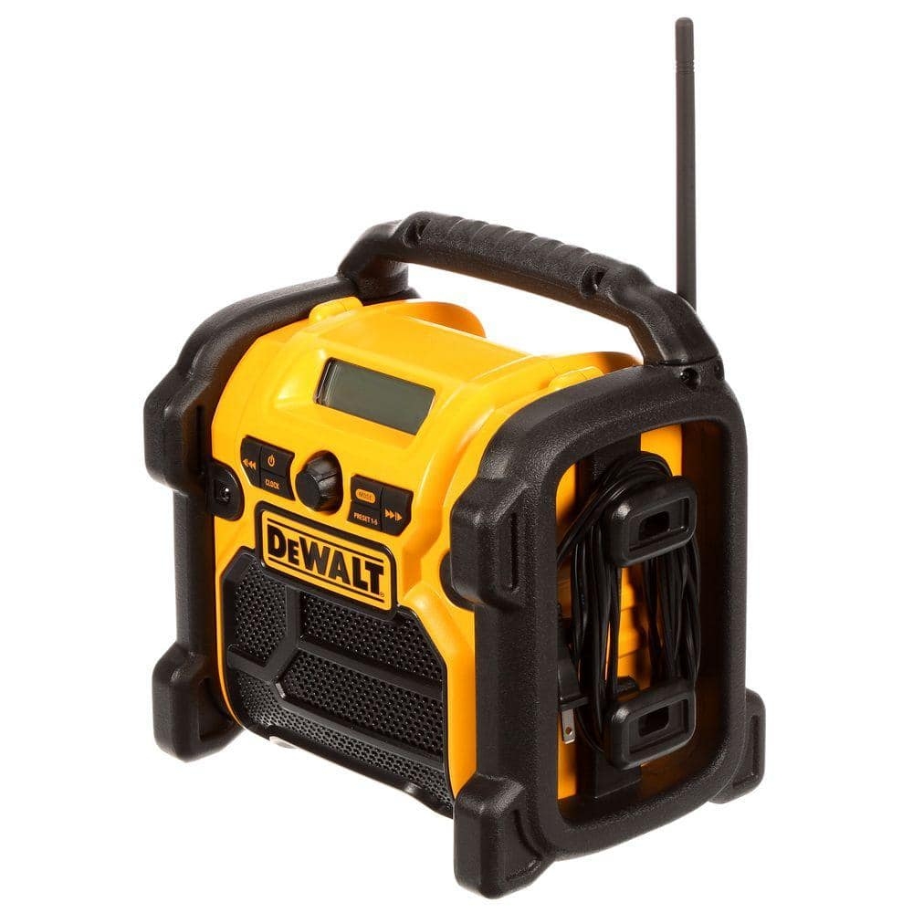 DEWALT 20V MAX Compact Corded Cordless Worksite Radio DCR018 The Home Depot