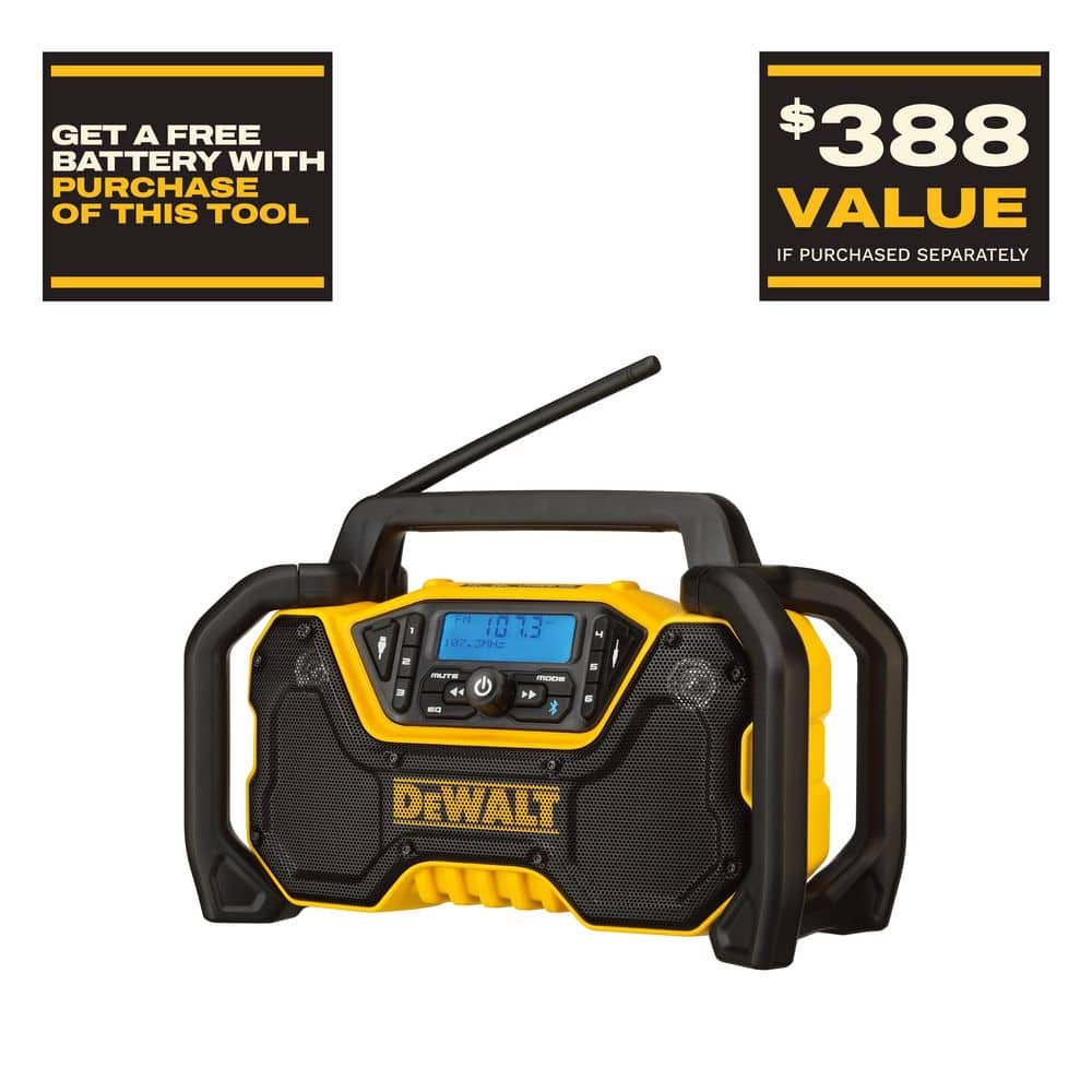 DEWALT 20V MAX Compact Cordless Bluetooth Radio Tool Only DCR028B The Home Depot