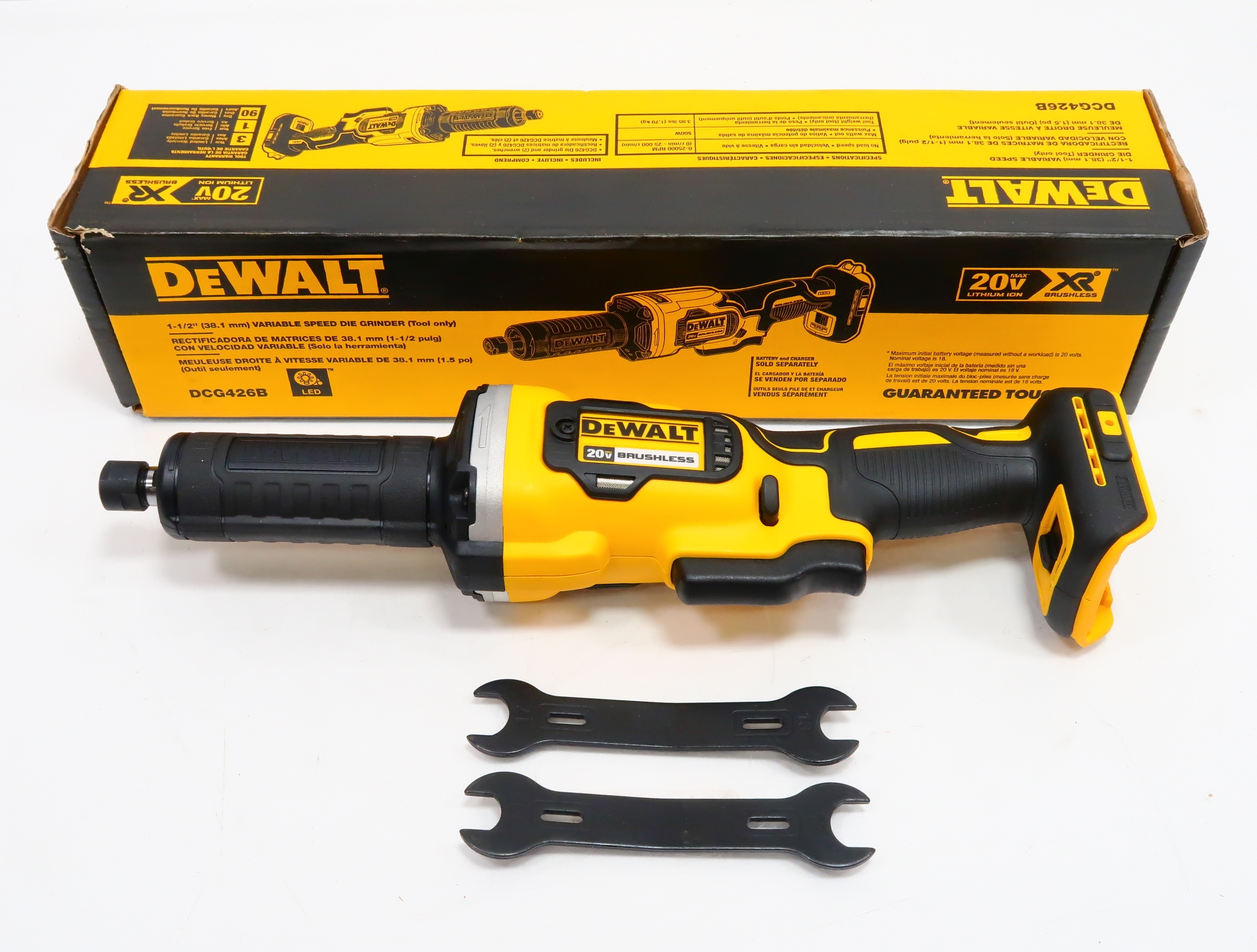 DeWalt 20V MAX Cordless 1 1 2 In Variable Speed Die Grinder DCG426 