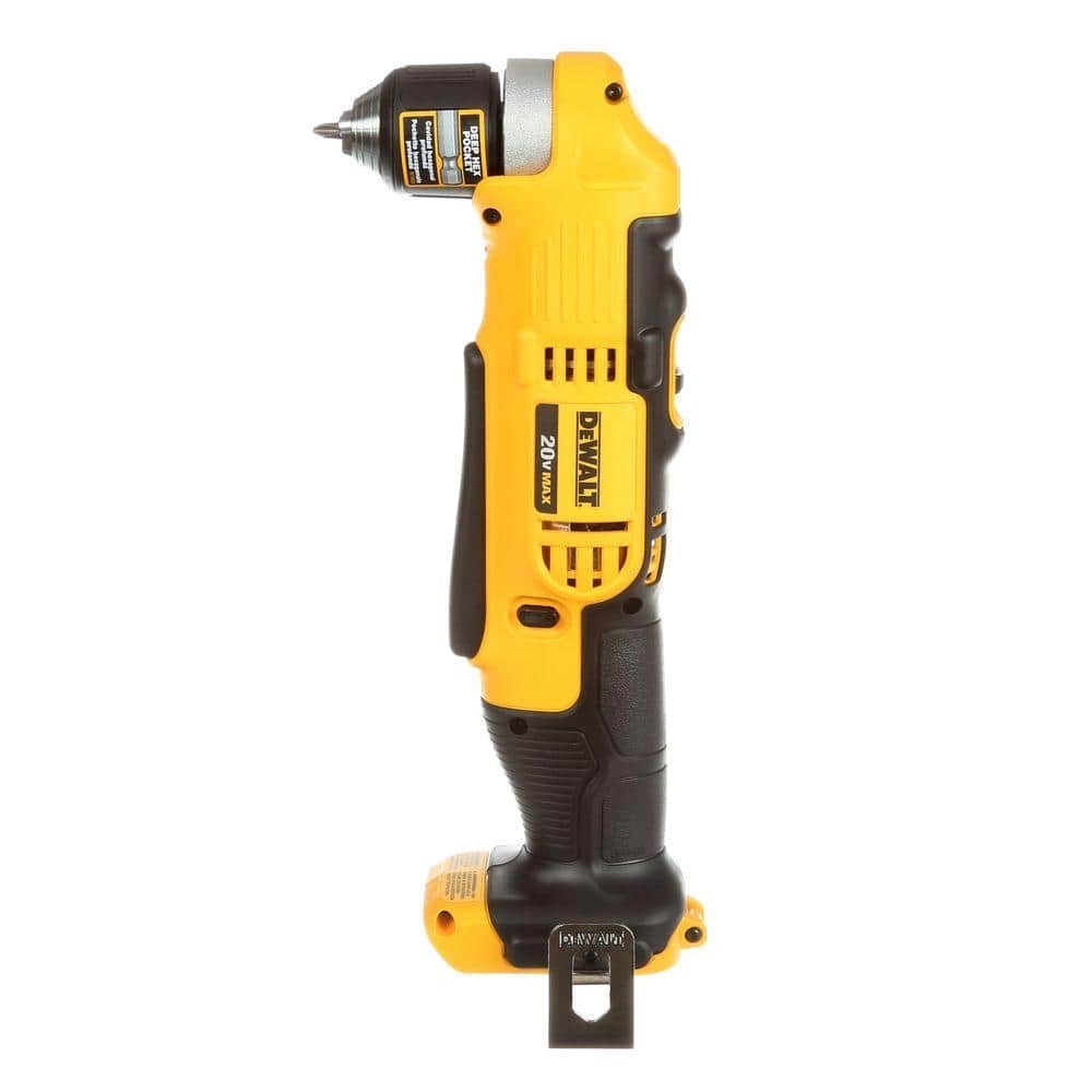 DEWALT 20V MAX Cordless 3 8 In Right Angle Drill Driver Tool Only DCD740B The Home Depot