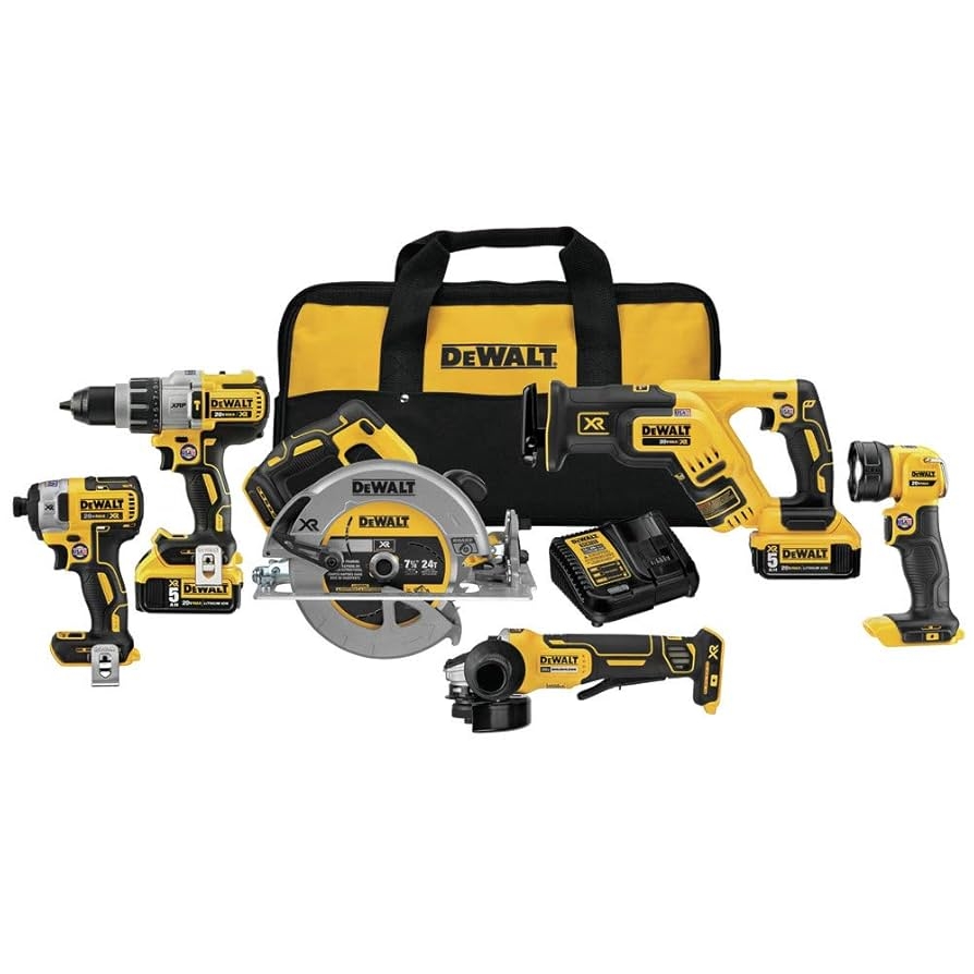 DEWALT 20V MAX Cordless Drill Combo Kit 6 Tool DCK695P2 Amazon