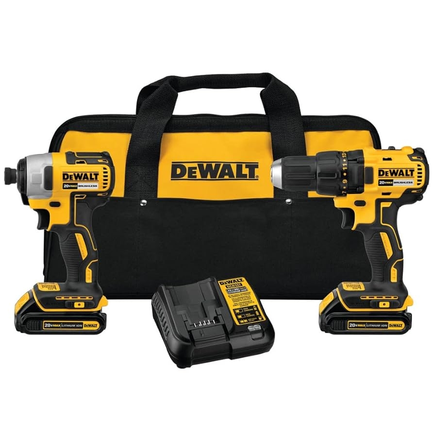 DEWALT 20V MAX Cordless Drill Combo Kit With Battery And Charger Included DCK277C2 Amazon