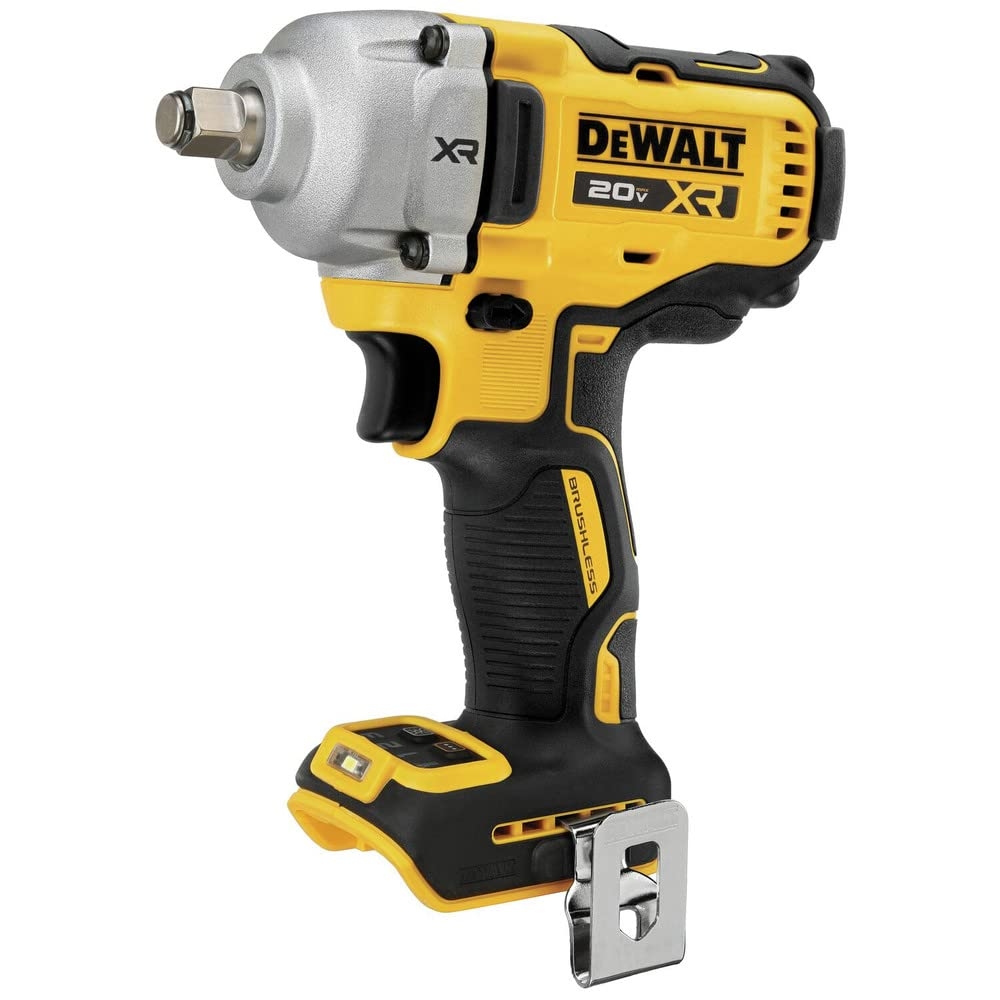 DEWALT 20V MAX Cordless Impact Wrench 1 2 Hog Ring Includes LED Work Light And Belt Clip Bare Tool Only DCF891B Amazon