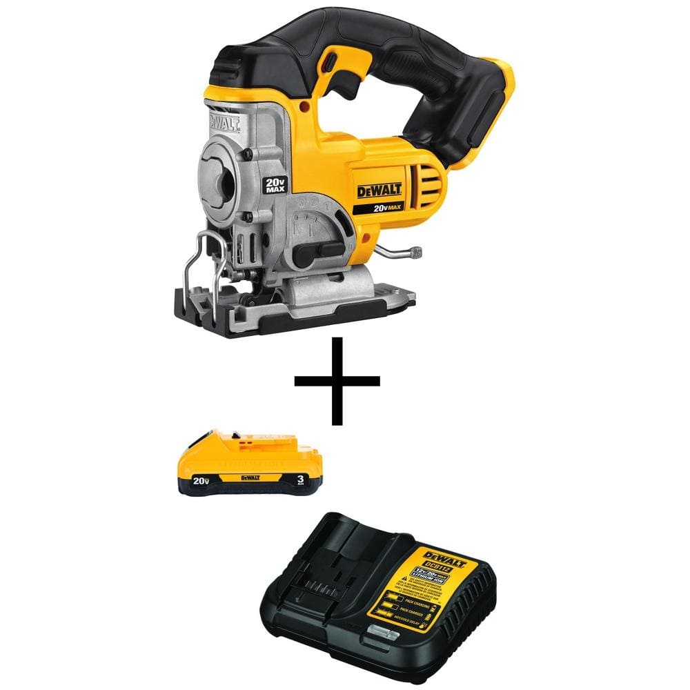 DeWalt 20V Max Cordless Jig Saw 1 20V Max Compact Lithium Ion 3 0Ah Battery And 12V 20V Max Charger