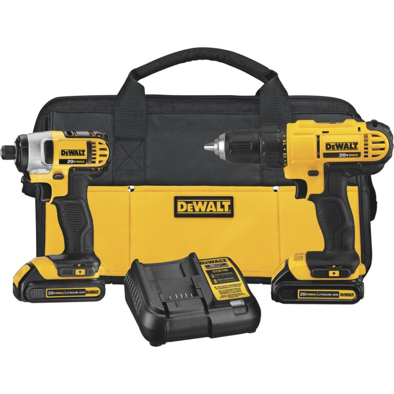 DEWALT 20V MAX Cordless Lithium Ion Drill Driver And Impact Driver Combo Kit 2 Batteries Model DCK240C2 Northern Tool