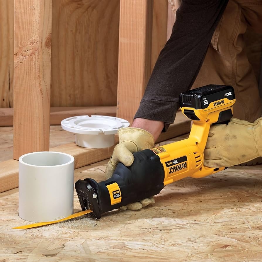 DEWALT 20V MAX Cordless Reciprocating Saw Battery And Charger Included DCS380P1 Amazon