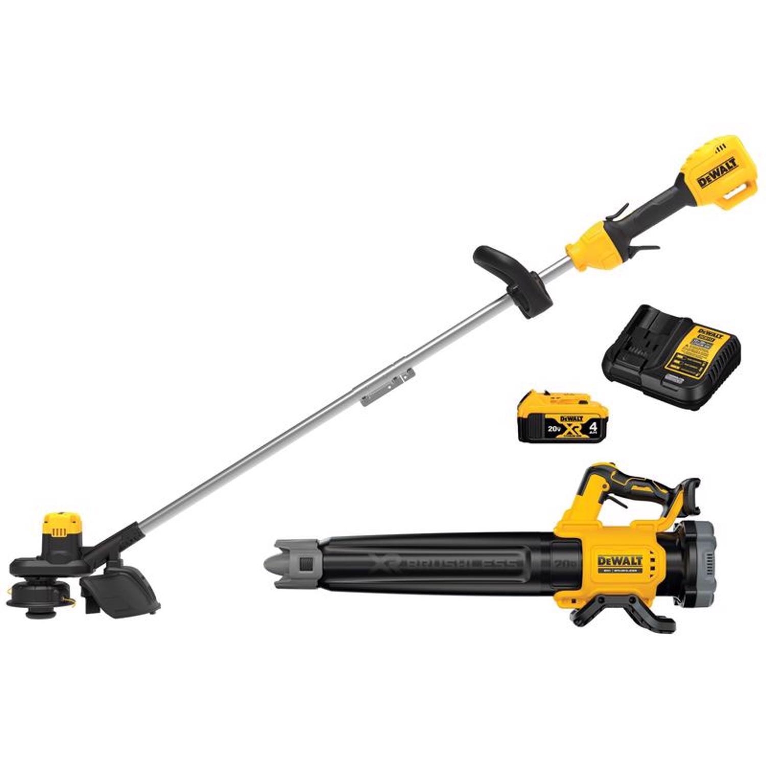 DeWalt 20V MAX DCKO215M1 13 In 20 V Battery Blower Trimmer Kit Battery Charger Stine Home Yard The Family You Can Build Around 