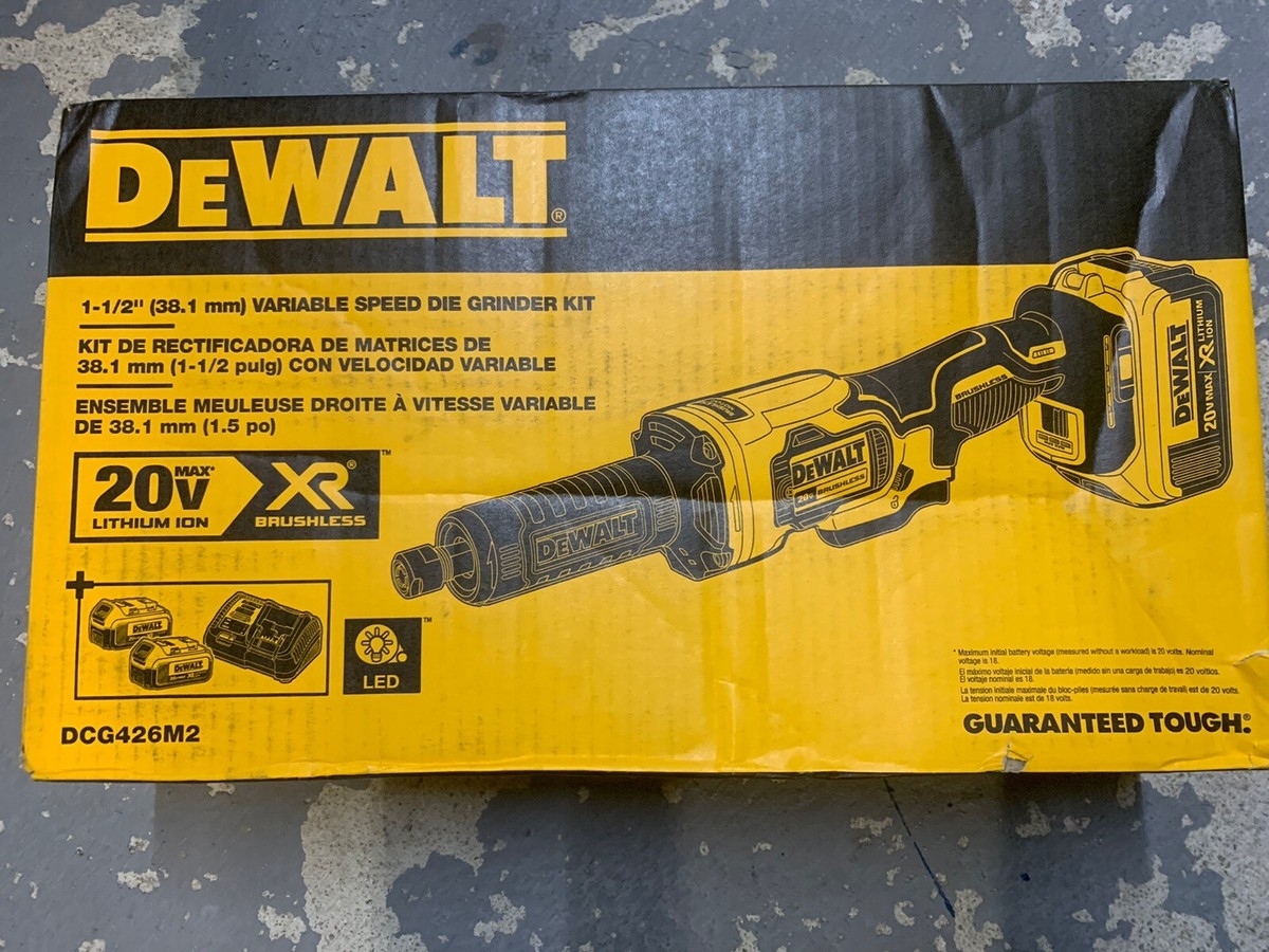 DEWALT 20V MAX Die Grinder Kit Variable Speed 1 1 2 Inch DCG426M2 885911520522 EBay