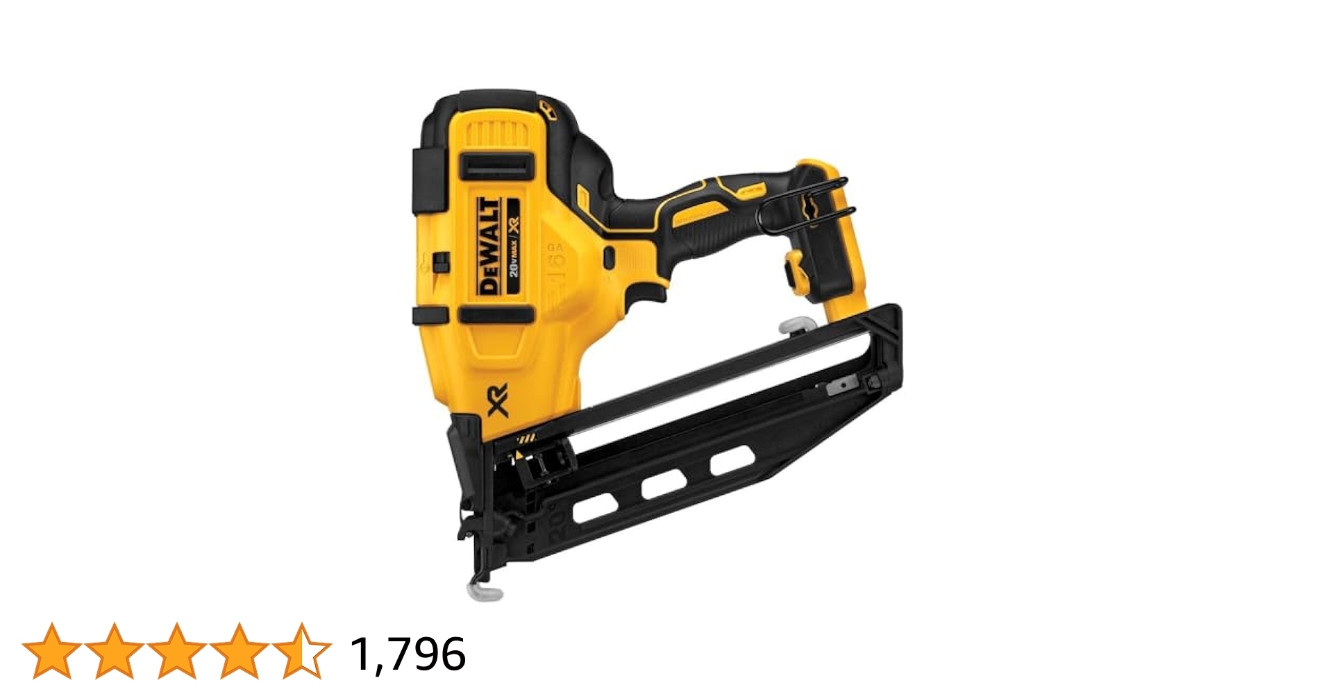 DEWALT 20V MAX Finish Nailer Angled 16GA Tool Only DCN660B Amazon
