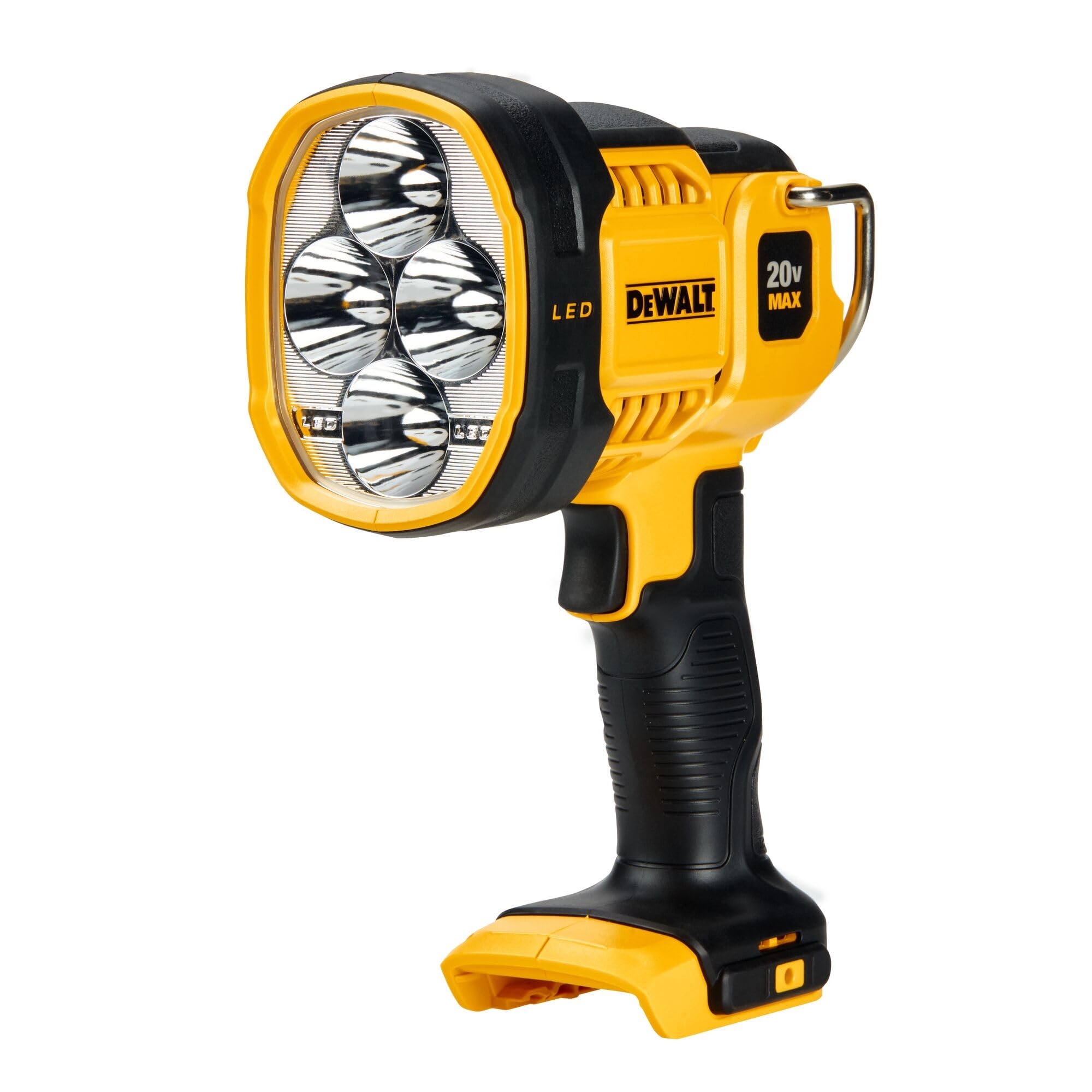 DEWALT 20V MAX LED Work Light Handheld Spotlight With 508 Yard Distance Pivoting Head 1500 Lumens Cordless Battery Not Included DCL043 Amazon